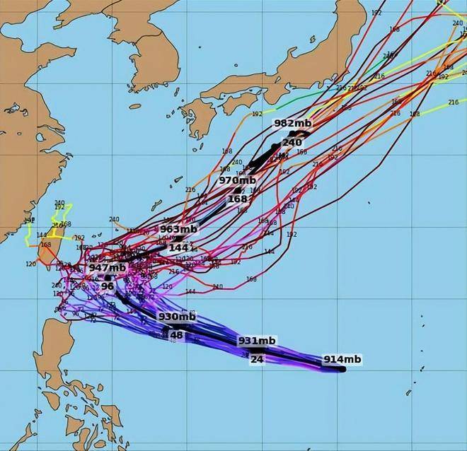 全球最新实时台风路径分析